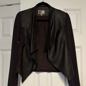 Kut from the Kloth chocolate brown draped Blazer